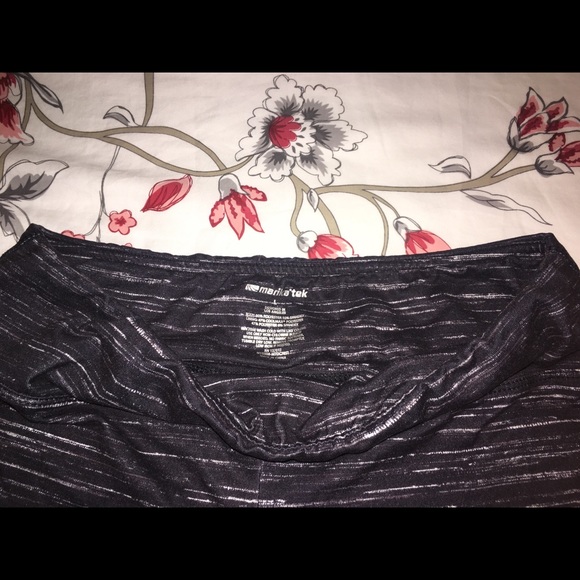 Gray spandex shorts. - Picture 2 of 3